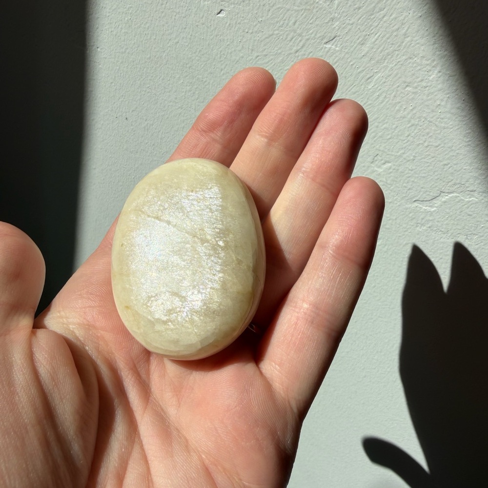 RARE White Moonstone palm